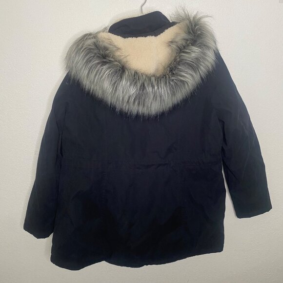 Halitech Parka‎ Coat Womens XL Black Removeable Faux Fur Hood Winter Performance - Picture 3 of 11